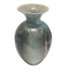 Crystalline Glaze Studio Pottery Vase Signed